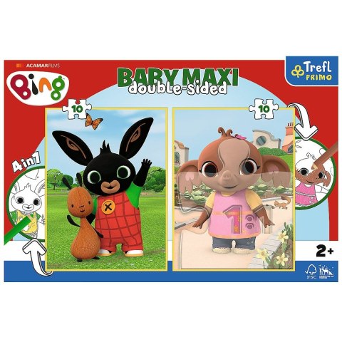 Puzzle Trefl świnka Peppa Baby MAXI 2x10 Królik Bingy 20 el. (43002) Puzzle Trefl świnka Peppa Baby MAXI 2x10 Królik Bingy 20 el. (43002)