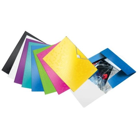 Teczka plastikowa na gumkę Wow A4 fioletowy Leitz (45990062) Teczka plastikowa na gumkę Wow A4 fioletowy Leitz (45990062)