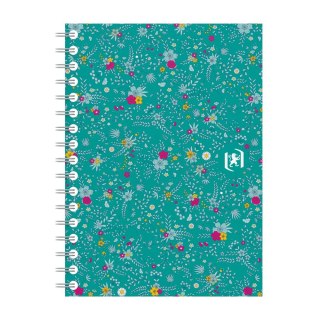 Kołozeszyt (kołobrulion) Oxford Floral A6 50k. 90g krata [mm:] 110x148 (400094826)