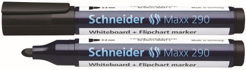 Marker suchościeralny Schneider Maxx 290, czarny 2,0-3,0mm okrągła końcówka (SR129001) Marker suchościeralny Schneider Maxx 290, czarny 2,0-3,0mm okrągła końcówka (SR129001)