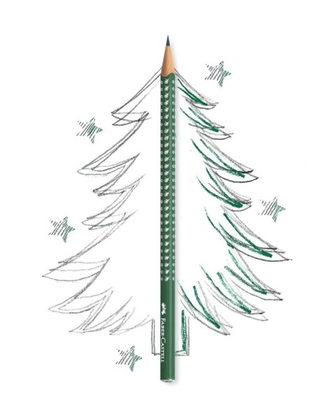 Ołówek Faber Castell Sparkle Pearly Ciemnozielony (Forest Greeen) B (118239 FC) Ołówek Faber Castell Sparkle Pearly Ciemnozielony (Forest Greeen) B (118239 FC)