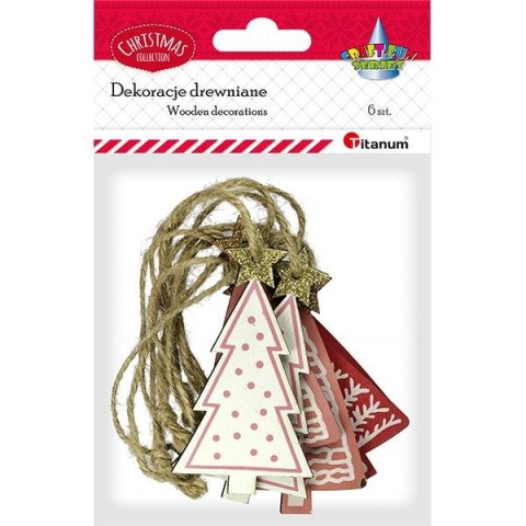 Ozdoba drewniana Titanum Craft-Fun Series zawieszka choinka (182681C) Ozdoba drewniana Titanum Craft-Fun Series zawieszka choinka (182681C)