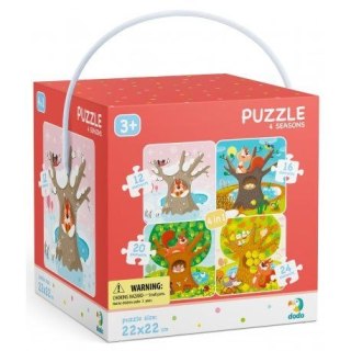 Puzzle Dodo 4 w 1 Pory roku 12-16-20-24 el. (DOP300125)