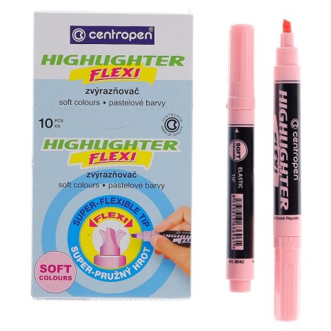 Zakreślacz Centropen pastel, różowy 1-5mm (8542) Zakreślacz Centropen pastel, różowy 1-5mm (8542)