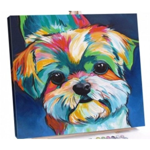 Zestaw kreatywny Norimpex malowanie po numerach - piesek 30x40cm (NO-1007578) Zestaw kreatywny Norimpex malowanie po numerach - piesek 30x40cm (NO-1007578)