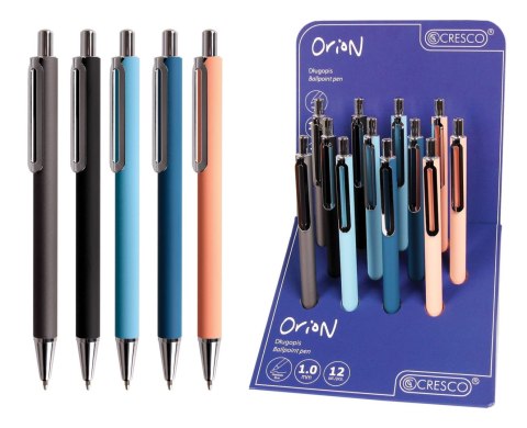 Długopis Cresco ORION 5907464219922 niebieski 1,0mm (750050) Długopis Cresco ORION 5907464219922 niebieski 1,0mm (750050)