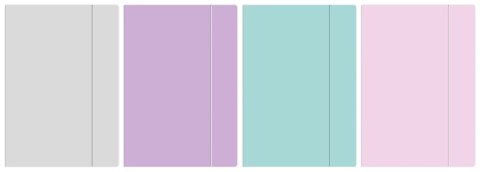 Teczka kartonowa na gumkę pastel HOLOGRAM A4+ mix Interdruk Teczka kartonowa na gumkę pastel HOLOGRAM A4+ mix Interdruk