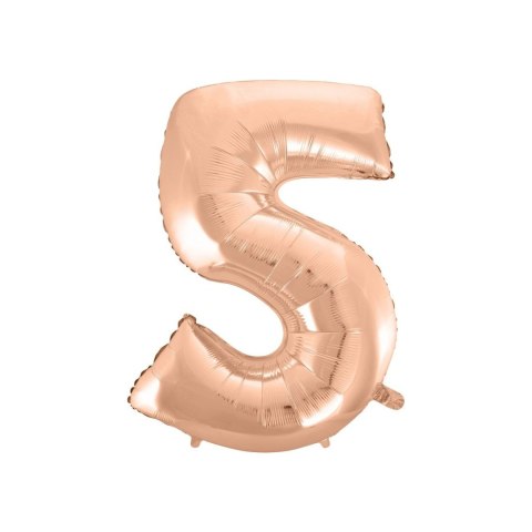 Balon foliowy Godan różowo-złoty cyfra 5 45 cali 45cal (hs-c45rz5) Balon foliowy Godan różowo-złoty cyfra 5 45 cali 45cal (hs-c45rz5)