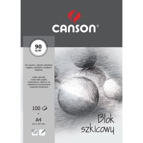 Blok artystyczny Canson A4 90g 100k (100554885) Blok artystyczny Canson A4 90g 100k (100554885)