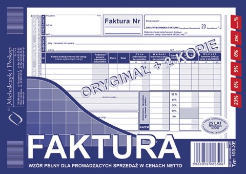 Druk samokopiujący Michalczyk i Prokop S o/2k A5 81k. (103-XE) Druk samokopiujący Michalczyk i Prokop S o/2k A5 81k. (103-XE)