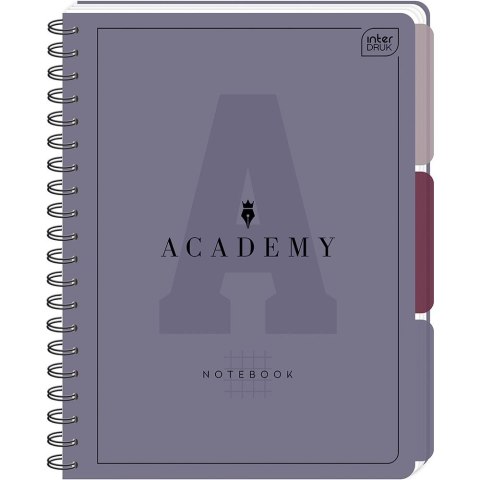 Kołozeszyt (kołobrulion) Interdruk ACADEMY A4 100 # PP A4 100k. 90g krata (z przekładkami) Kołozeszyt (kołobrulion) Interdruk ACADEMY A4 100 # PP A4 100k. 90g krata (z przekładkami)