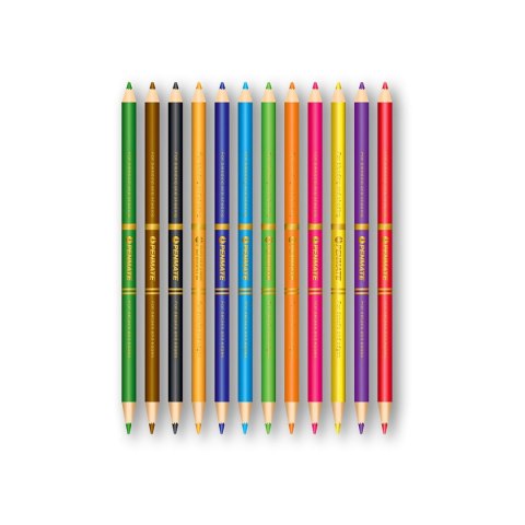 Kredki ołówkowe Penmate Kolori DUBLE ARTIST 12 kol. (TT7986)