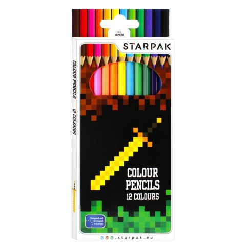 Kredki ołówkowe Starpak Pixel 12 kol. (484791) Kredki ołówkowe Starpak Pixel 12 kol. (484791)