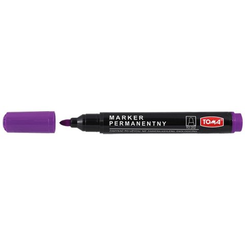 Marker permanentny Toma, fioletowy okrągła końcówka Marker permanentny Toma, fioletowy okrągła końcówka