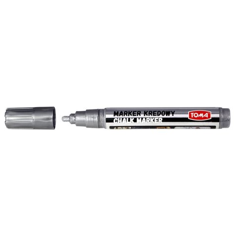 Marker specjalistyczny Toma srebrny kredowy, srebrny 4,45mm okrągła końcówka (To-291) Marker specjalistyczny Toma srebrny kredowy, srebrny 4,45mm okrągła końcówka (To-291)