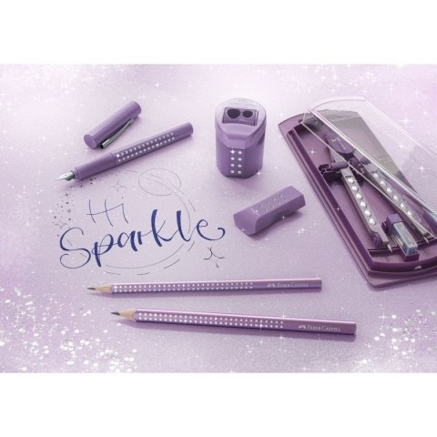 Ołówek Faber Castell Jumbo Sparkle metallic fioletowy B (111663 FC) Ołówek Faber Castell Jumbo Sparkle metallic fioletowy B (111663 FC)
