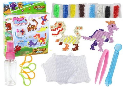 Zestaw kreatywny dla dzieci Lean Zestaw Koralików Wodnych DIY Magiczne Koraliki 8 Kolorów Dinozaury (15801) Zestaw kreatywny dla dzieci Lean Zestaw Koralików Wodnych DIY Magiczne Koraliki 8 Kolorów Dinozaury (15801)