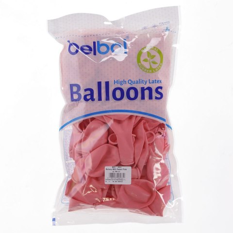 Balon gumowy Partydeco pastelowy 100 szt różowy jasny 12cal (12P-004) Balon gumowy Partydeco pastelowy 100 szt różowy jasny 12cal (12P-004)