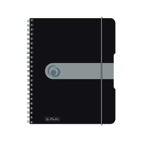 Brulion na spirali PP Herlitz EasyOrga A5 krata 80 80g czarny (11293768) Brulion na spirali PP Herlitz EasyOrga A5 krata 80 80g czarny (11293768)