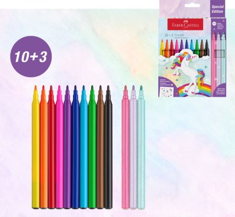 Flamaster Faber Castell Jednorożec + naklejki 10+3 kol. (554213 FC) Flamaster Faber Castell Jednorożec + naklejki 10+3 kol. (554213 FC)