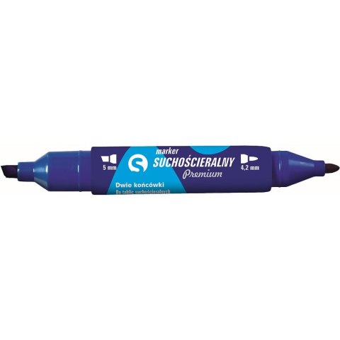 Marker permanentny Tetis Premium, niebieski 4,2-5,0mm okrągła/ścięta końcówka (KM504-N2) Marker permanentny Tetis Premium, niebieski 4,2-5,0mm okrągła/ścięta końcówka (KM504-N2)