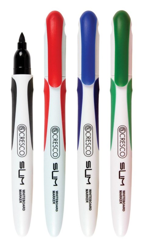 Marker suchościeralny Cresco Slim, 4 kolory 1,0-2,0mm okrągła końcówka (270040) Marker suchościeralny Cresco Slim, 4 kolory 1,0-2,0mm okrągła końcówka (270040)