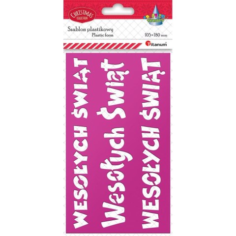 Szablon Titanum Craft-Fun Series Boże Narodzenie - Wesołych Świąt (DIY18-48) Szablon Titanum Craft-Fun Series Boże Narodzenie - Wesołych Świąt (DIY18-48)