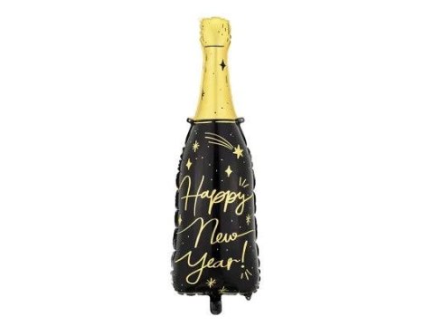 Balon foliowy Partydeco Butelka Happy New Year, 39,5x98 cm, mix (FB164) Balon foliowy Partydeco Butelka Happy New Year, 39,5x98 cm, mix (FB164)