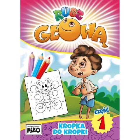 Książeczka edukacyjna Niko Rusz głową. Kropka do kropki. Część 1 Książeczka edukacyjna Niko Rusz głową. Kropka do kropki. Część 1