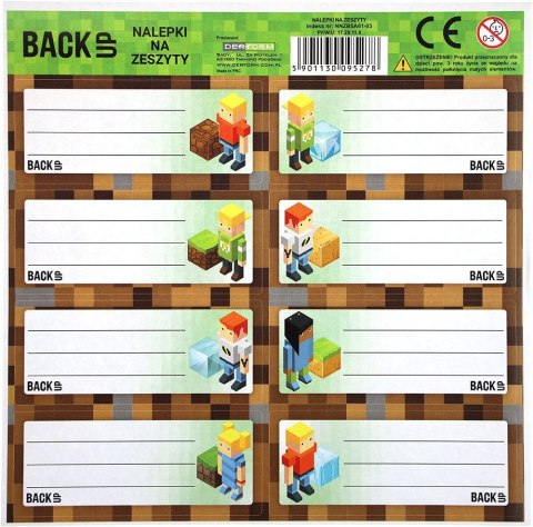 Naklejka na zeszyt Derform BACKUP (NNZB5A61) Naklejka na zeszyt Derform BACKUP (NNZB5A61)
