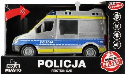 Samochód policyjny Mega Creative na baterie (520414) Samochód policyjny Mega Creative na baterie (520414)