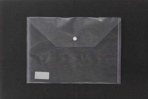 Teczka plastikowa na guzik kopertowa A4 przezroczysty Okoffice Teczka plastikowa na guzik kopertowa A4 przezroczysty Okoffice