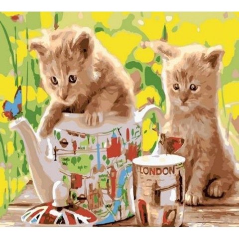 Zestaw kreatywny Norimpex malowanie po numerach - koteczki 40x50cm (NO-1008958) Zestaw kreatywny Norimpex malowanie po numerach - koteczki 40x50cm (NO-1008958)