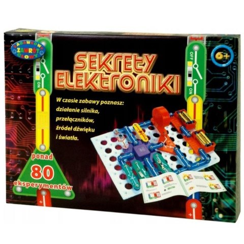 Zestaw kreatywny dla dzieci Dromader Sekrety elektroniki mini 80 eksperymentów (130-85958) Zestaw kreatywny dla dzieci Dromader Sekrety elektroniki mini 80 eksperymentów (130-85958)