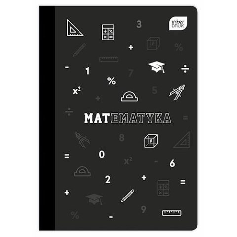 Zeszyt tematyczny Interdruk Matematyka A5 60k. 70g krata Zeszyt tematyczny Interdruk Matematyka A5 60k. 70g krata
