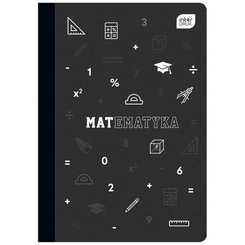 Zeszyt tematyczny Interdruk Matematyka A5 60k. 70g krata Zeszyt tematyczny Interdruk Matematyka A5 60k. 70g krata