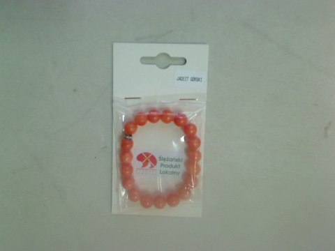 Bransoletka Mol bransoletka jadeit górski łososiowy 10mm Bransoletka Mol bransoletka jadeit górski łososiowy 10mm