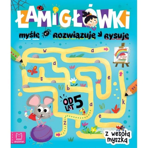 Książeczka edukacyjna Aksjomat Łamigłówki z wesołą myszką Książeczka edukacyjna Aksjomat Łamigłówki z wesołą myszką