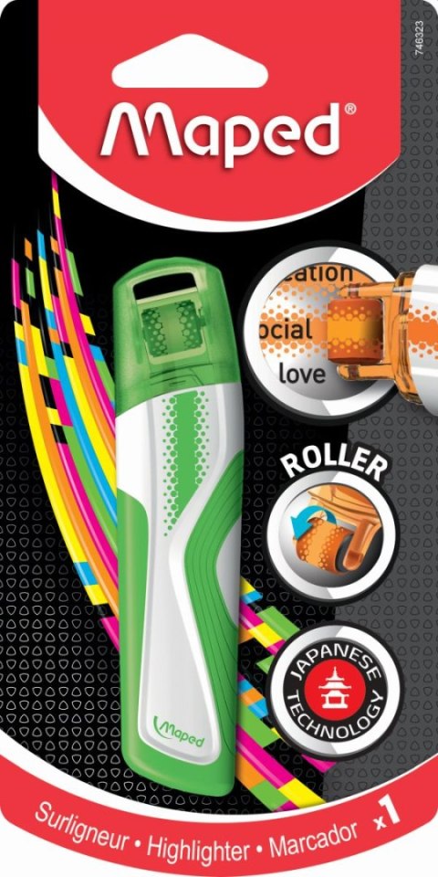 Zakreślacz Maped PEPS fluo, zielony (746323) Zakreślacz Maped PEPS fluo, zielony (746323)