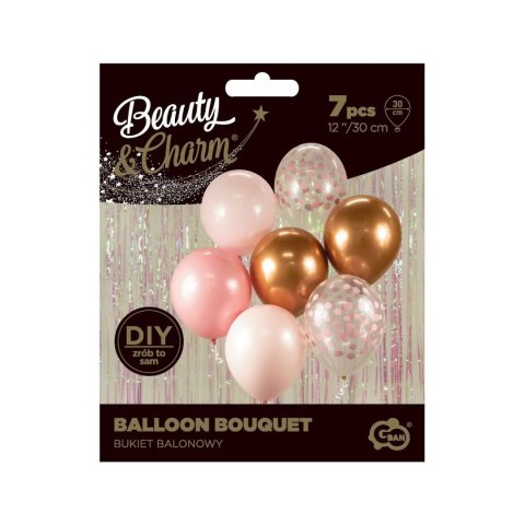 Balon gumowy Godan bukiet balonowy różowy metaliczny 300mm 12cal (BB-RMD7) Balon gumowy Godan bukiet balonowy różowy metaliczny 300mm 12cal (BB-RMD7)