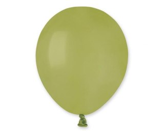 Balon gumowy Godan pastel 100 szt. oliwkowy 5cal (A50/98)