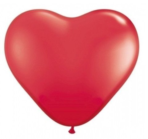 Balon kształty serca czerwony 100 szt Balon kształty serca czerwony 100 szt
