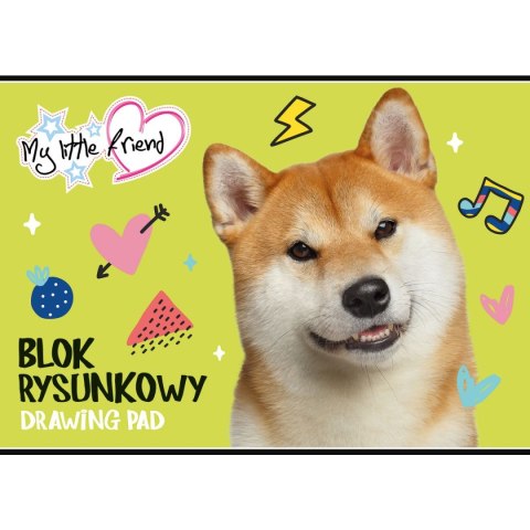 Blok rysunkowy Unipap MY LITTLE FRIEND A4 biały 20k Blok rysunkowy Unipap MY LITTLE FRIEND A4 biały 20k