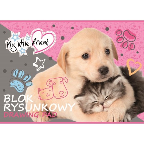 Blok rysunkowy Unipap MY LITTLE FRIEND A4 biały 20k Blok rysunkowy Unipap MY LITTLE FRIEND A4 biały 20k