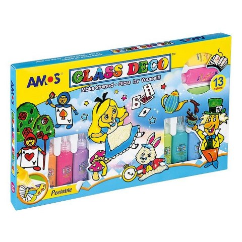 Farba do malowania na szkle Amos 22ml 3 kolor. (GD22P13) Farba do malowania na szkle Amos 22ml 3 kolor. (GD22P13)