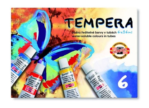 Farba tempera Koh-I-Noor kolor: mix 16ml 6 kolor. Farba tempera Koh-I-Noor kolor: mix 16ml 6 kolor.
