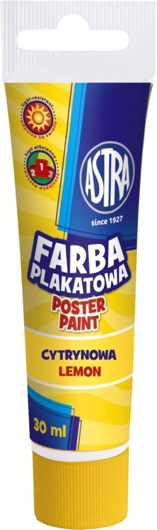Farby plakatowe Astra kolor: cytrynowy 30ml 1 kolor. Farby plakatowe Astra kolor: cytrynowy 30ml 1 kolor.