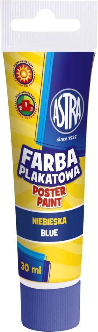 Farby plakatowe Astra kolor: niebieski 30ml 1 kolor. Farby plakatowe Astra kolor: niebieski 30ml 1 kolor.