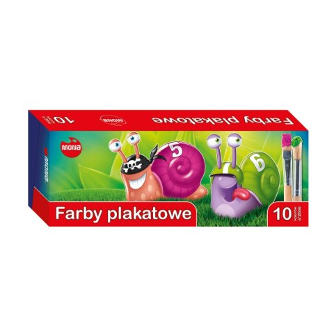 Farby plakatowe Mona kolor: mix 20ml 10 kolor. Farby plakatowe Mona kolor: mix 20ml 10 kolor.