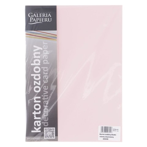 Papier ozdobny (wizytówkowy) Galeria Papieru gładki A4 różowy 210g (205509) Papier ozdobny (wizytówkowy) Galeria Papieru gładki A4 różowy 210g (205509)